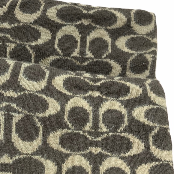 Coach “Tatum” Wool and Suede Logo Foldover Boots 7 - Picture 10 of 11